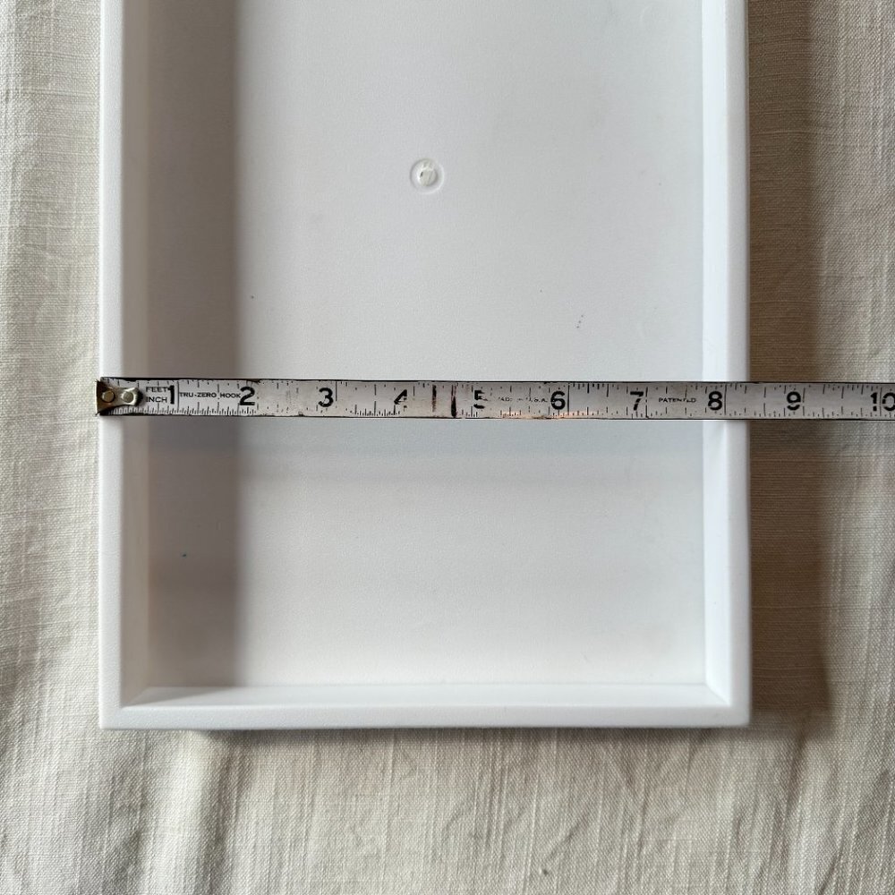 White Plastic Stackable Tray - Picture 7 of 8